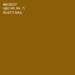 #8C5E07 - Rusty Nail Color Image